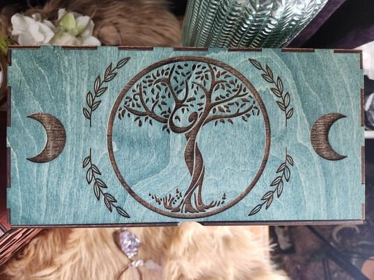 Elegant 10-Drawer Tarot Card Organizer: Holds 9 Decks, Altar Decor, Jewelry Storage, Divination Tool