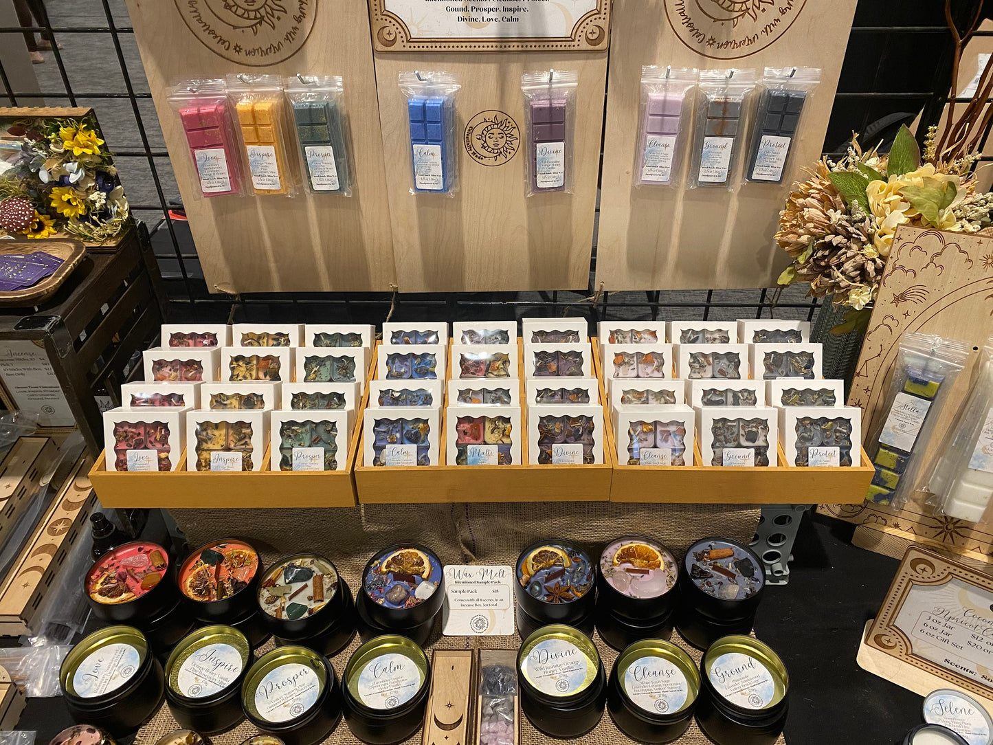 Intention Wax Melts: Love, Inspire, Prosper, Calm, Divine, Ground, Cleanse, Protect - Aromatherapy Magic