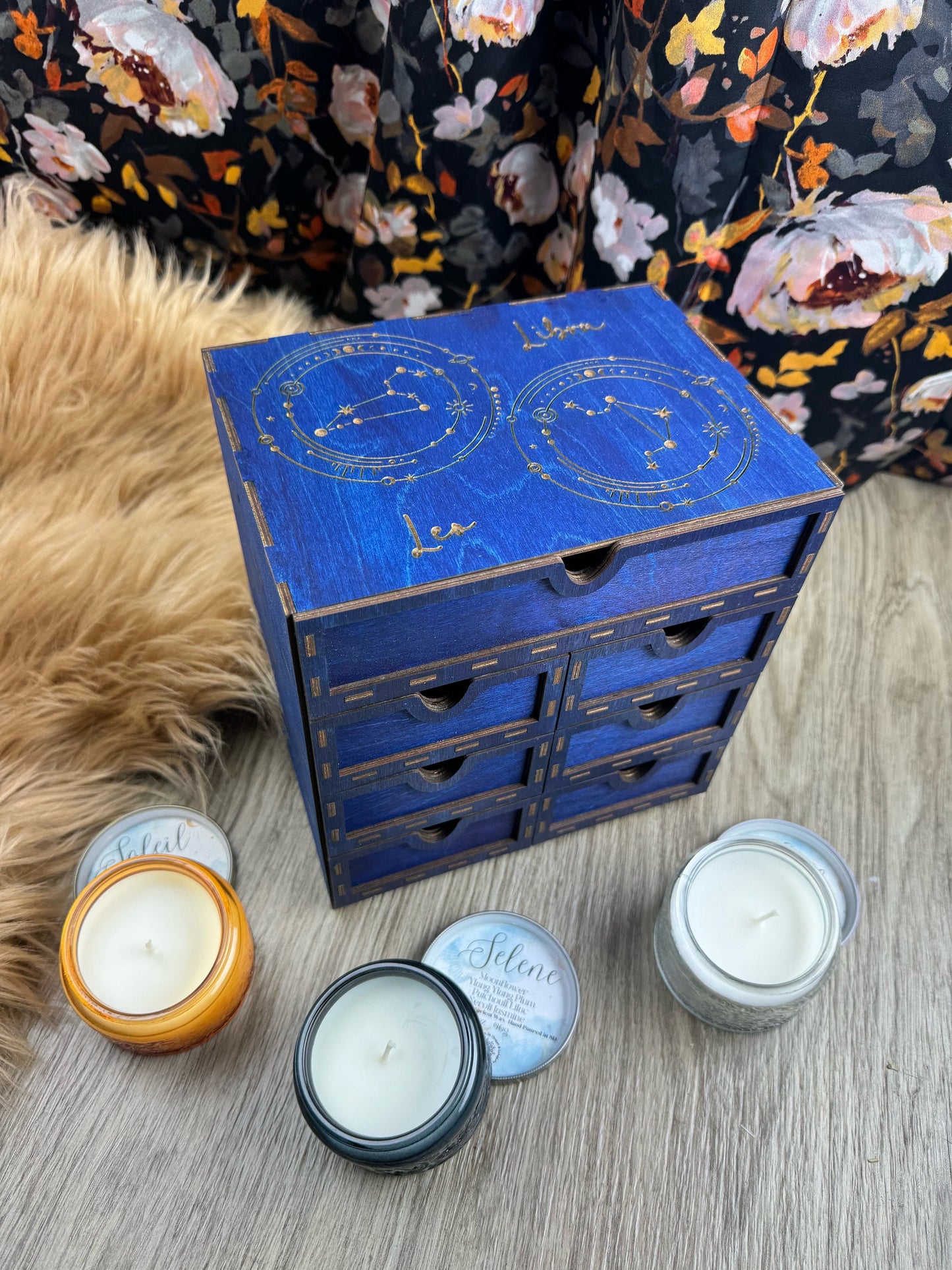 Elegant 7-Drawer Tarot Card Organizer: Holds 6 Decks, Perfect for Altar Decor & Jewelry Storage