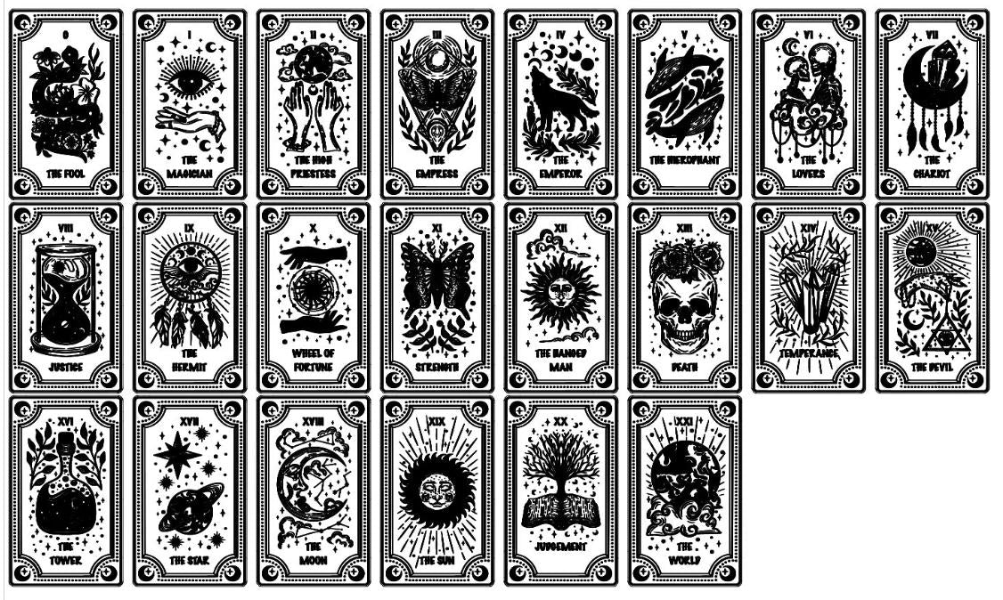 Celestial 9-Drawer Tarot Card Organizer: Constellation Zodiac Box for Decks, Altar Decor & Jewelry