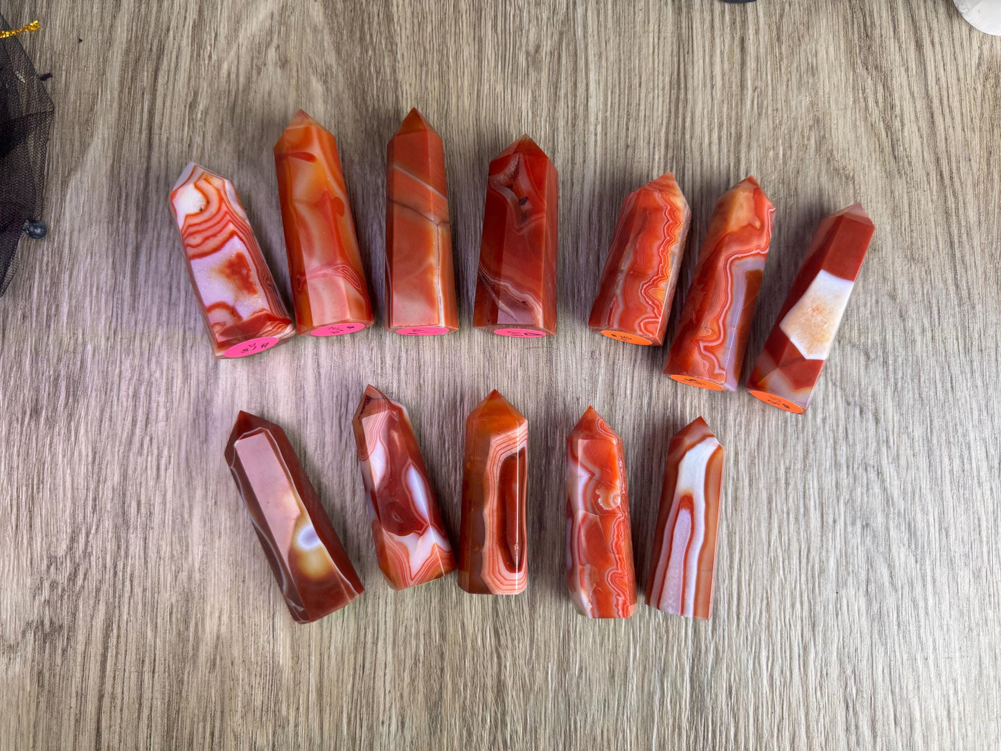 Vibrant Carnelian Crystal Tower for Divination, Altars, and Home Decor - Mystical Gift for Witchy Souls