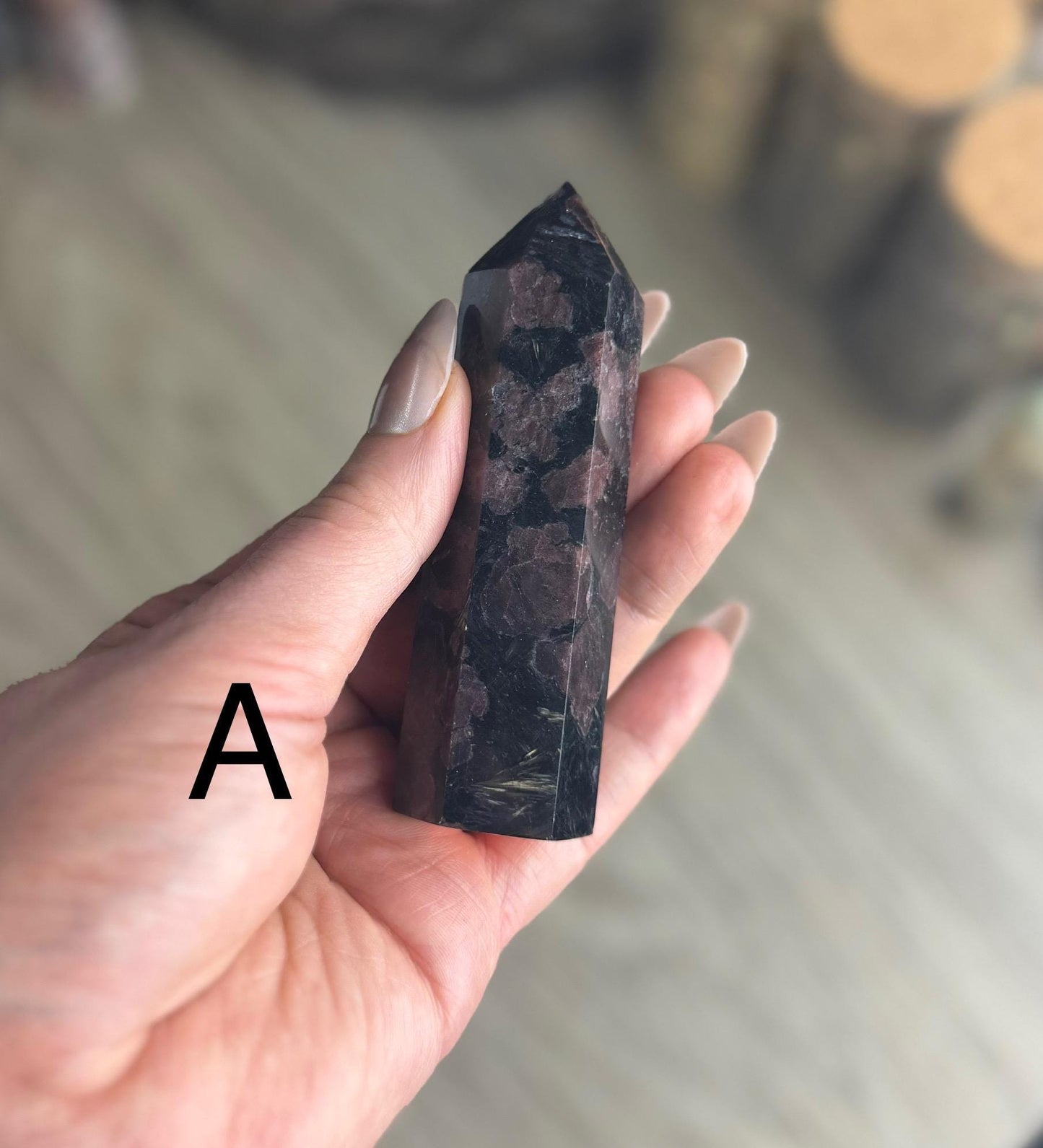 Astrophyllite & Garnet Crystal Towers: Divination Tools, Spiritual Altar Decor, Witchy Gifts