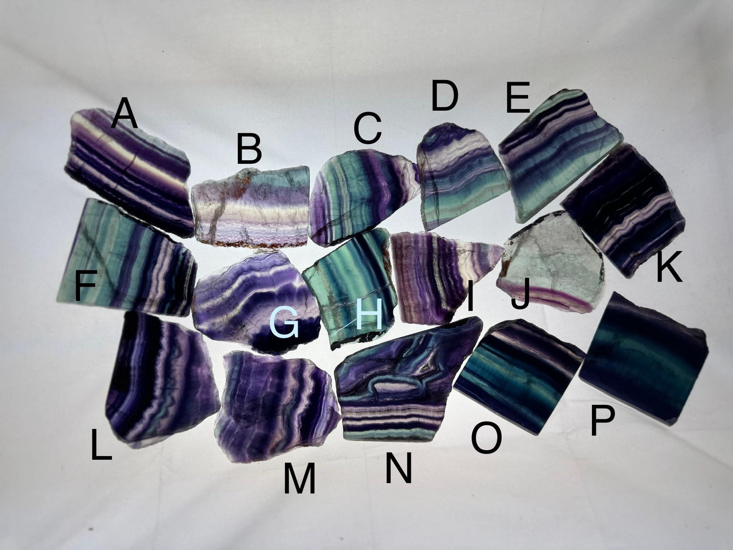 Natural Rainbow Fluorite Quartz Crystal Slab - Healing Energy Tool for Divination and Witchy Gifts