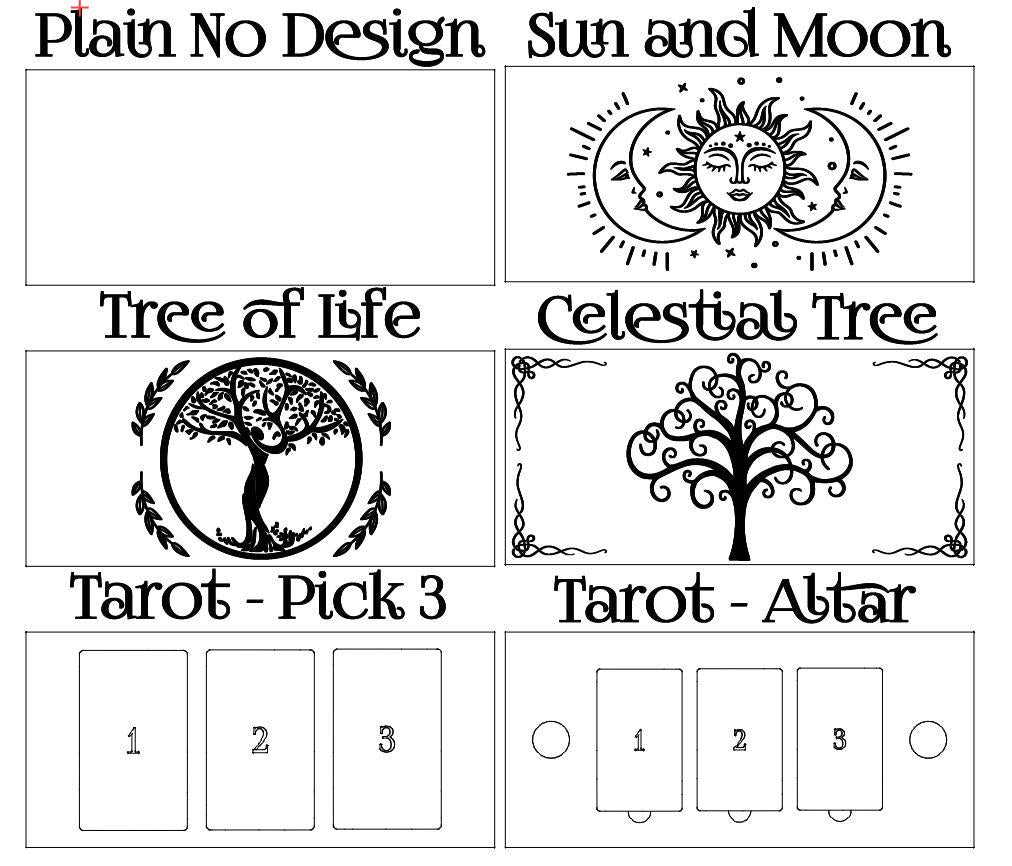 Wooden 14-Drawer Oracle Deck Organizer: Tarot Card Storage Box for Altar Decor and Divination Tools