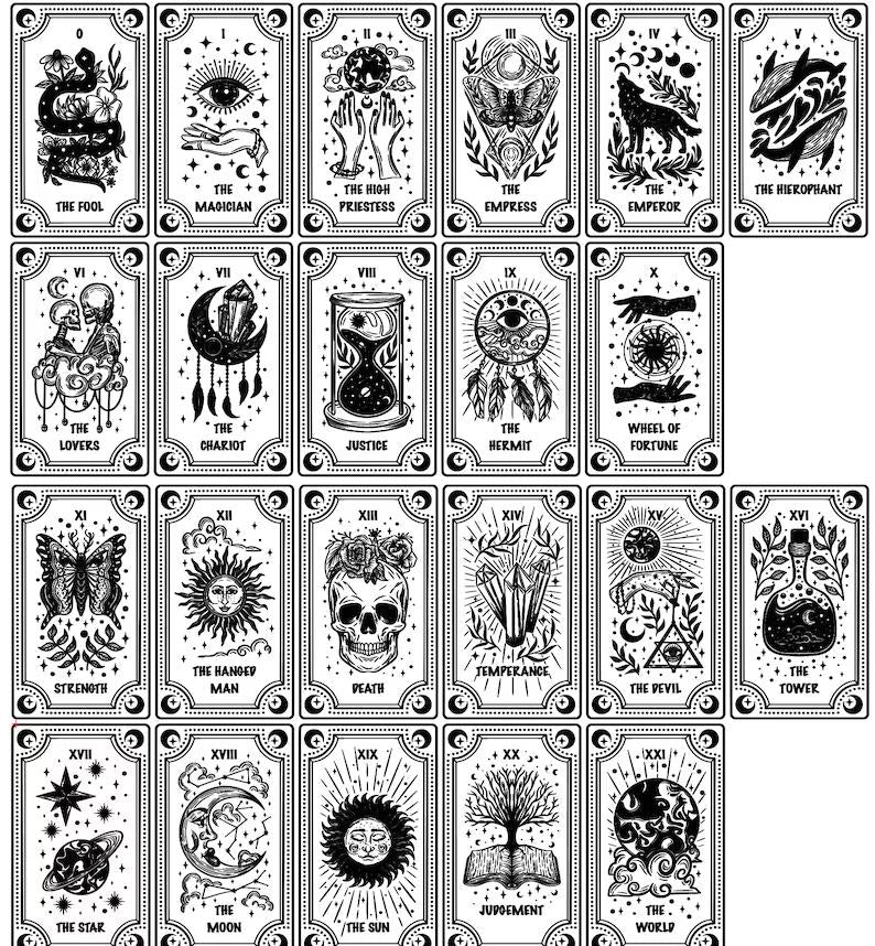 Wooden 14-Drawer Oracle Deck Organizer: Tarot Card Storage Box for Altar Decor and Divination Tools