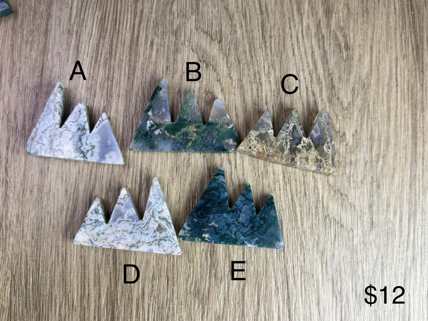 Moss Agate Mountain Crystal for Divination, Witchy Altar Decor, Manifestation Tool, Druzy Gift
