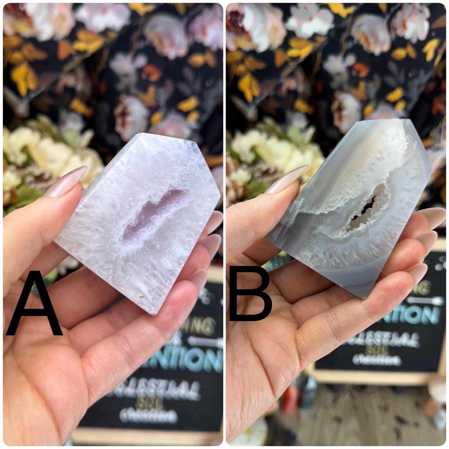 Elegant Druzy Agate Towers for Divination, Altar Decor & Spiritual Manifestation - Witchy Gifts