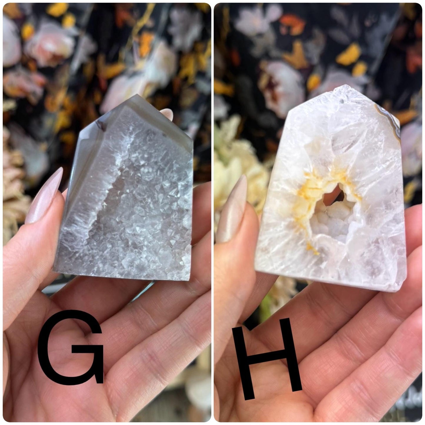 Elegant Druzy Agate Towers for Divination, Altar Decor & Spiritual Manifestation - Witchy Gifts