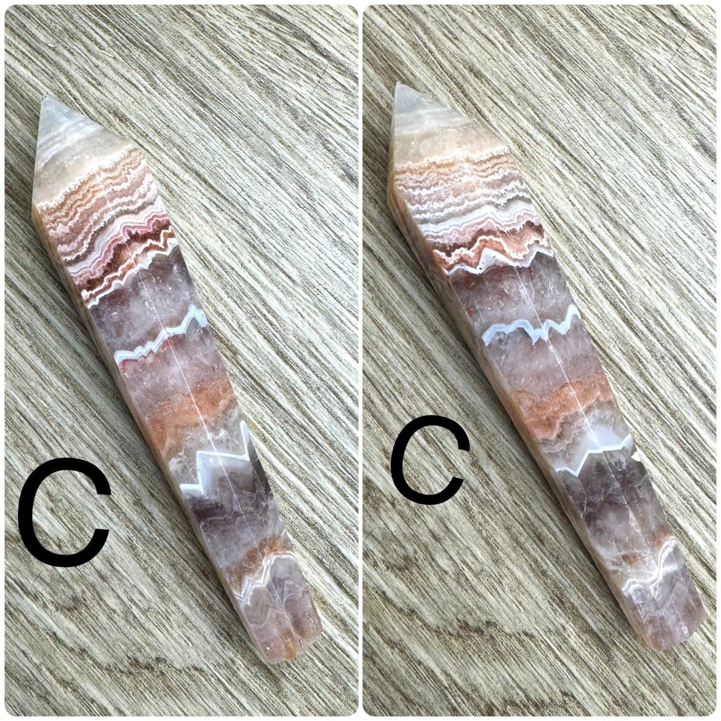 Striped Agate Scepter for Divination, Altar Decor, Manifestation & Spiritual Practices