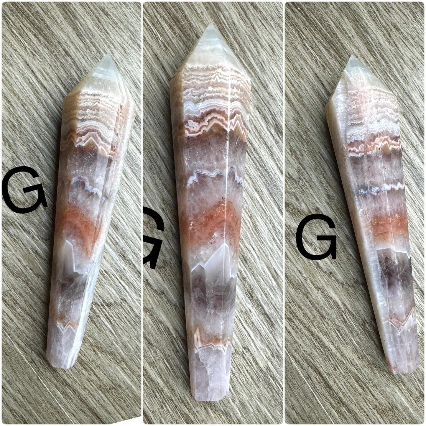 Striped Agate Scepter for Divination, Altar Decor, Manifestation & Spiritual Practices