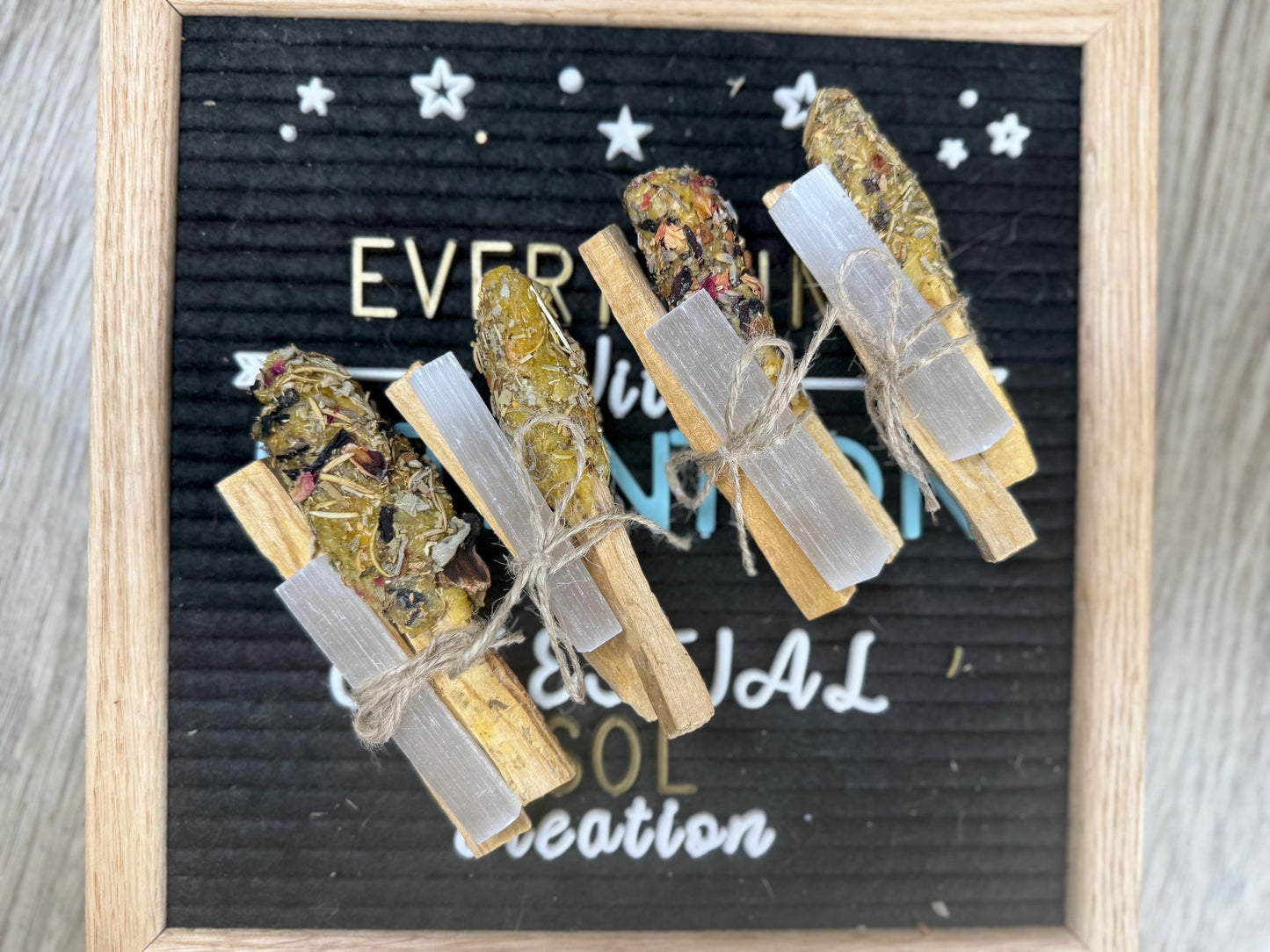 Palo Santo Smudge Pops with Abalone Shell: Incense Kit for Cleansing, Grounding, and Protection