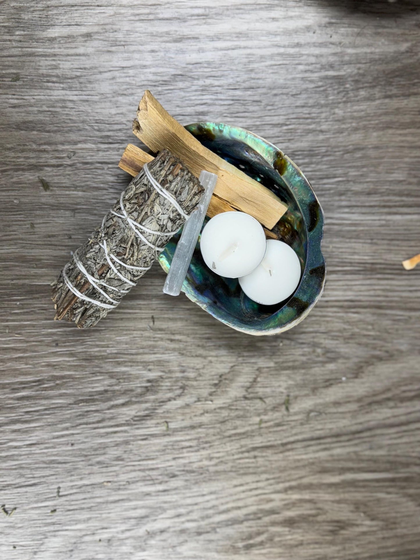 Herbal Cleansing Kit: Sage, Lavender, Cedar, Juniper, Yerba Santa, Rosemary & Abalone Shell