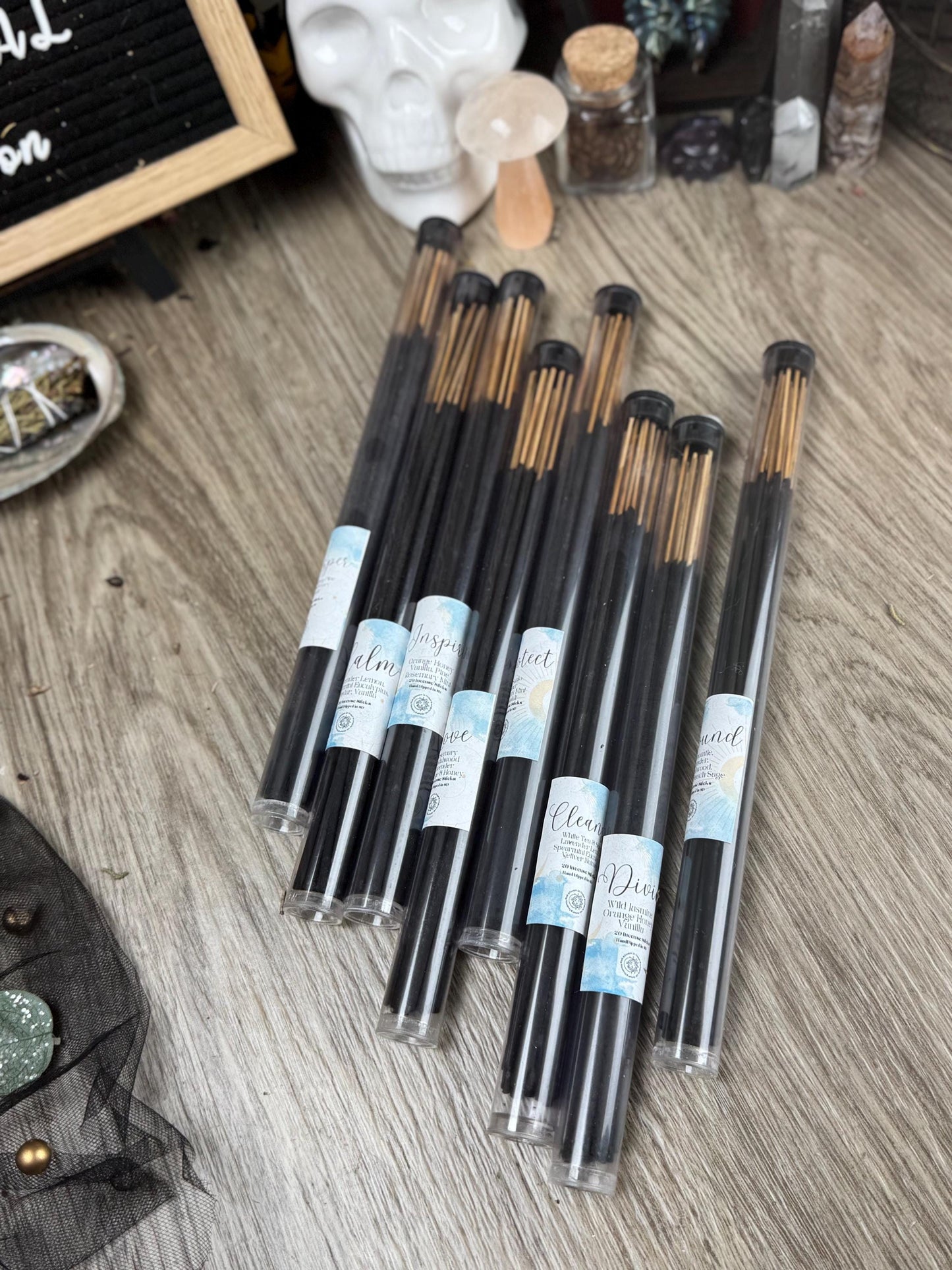 Intention Incense: Elevate Your Space with Divine Protection, Inspiration, Love, Prosperity & Calmness