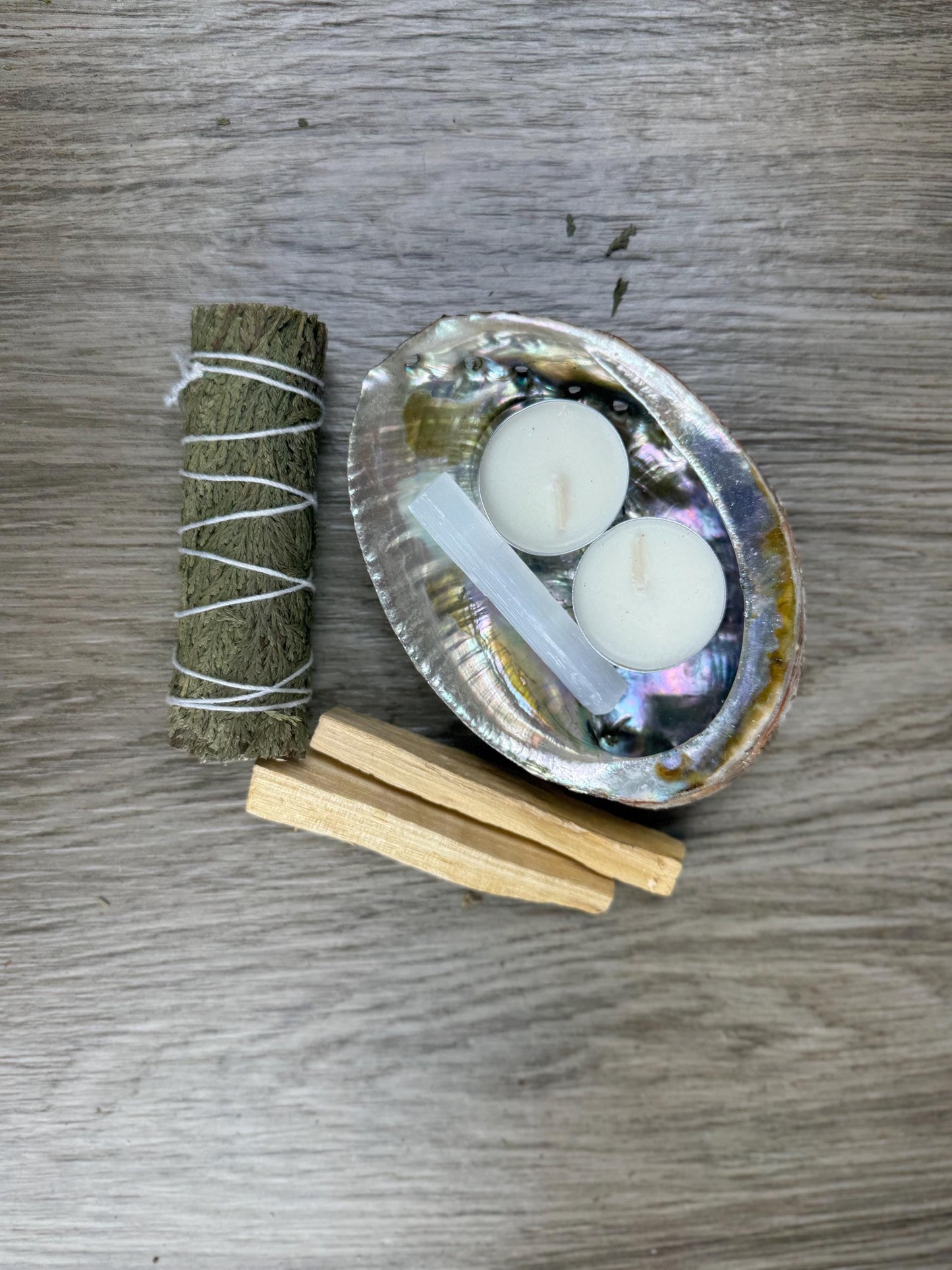 Herbal Cleansing Kit: Sage, Lavender, Cedar, Juniper, Yerba Santa, Rosemary & Abalone Shell