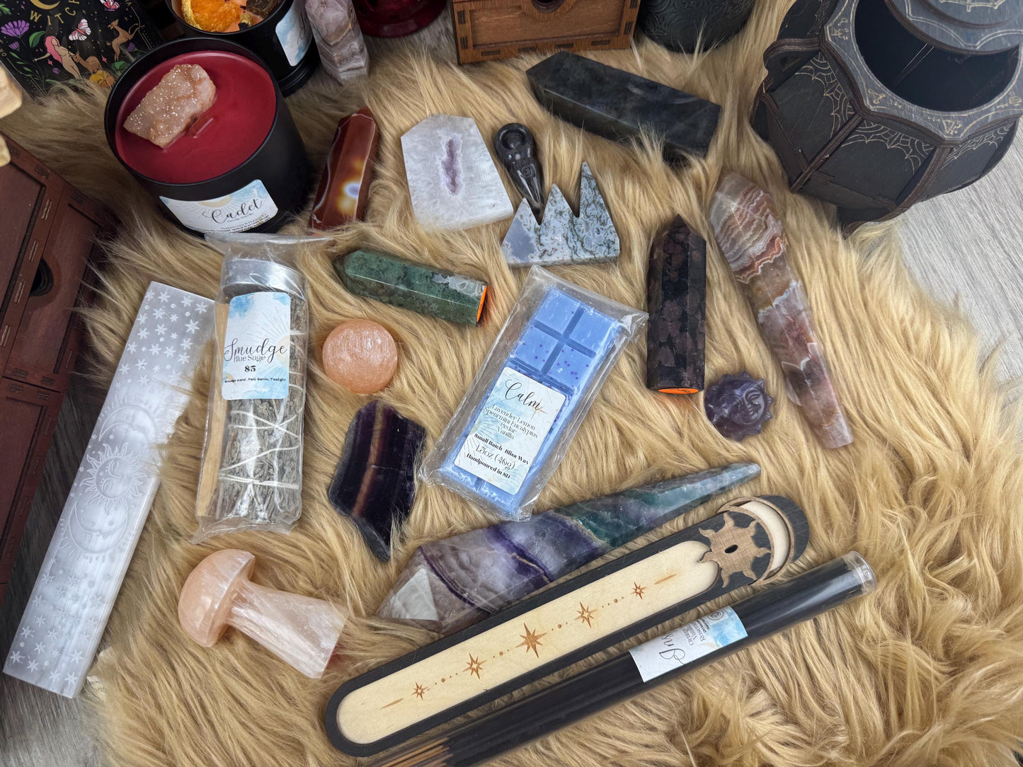 Witchy Surprise Box: Enchanting Crystal Gems & Metaphysical Treasures for Spiritual Growth