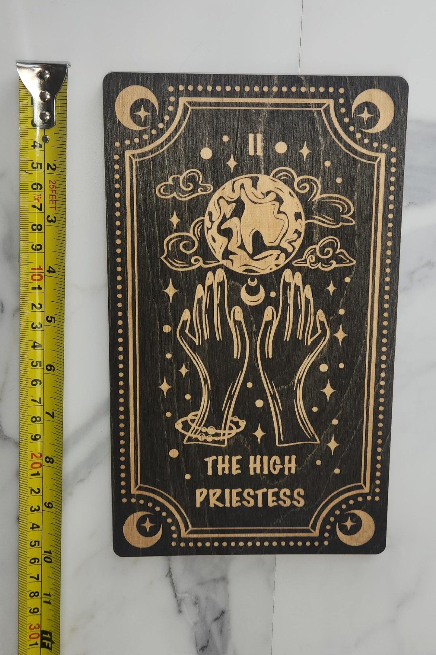Large Tarot Card Wall Art: Witchy Decor, Spiritual Souvenir, Handmade Celestial Gift (5.8x10)