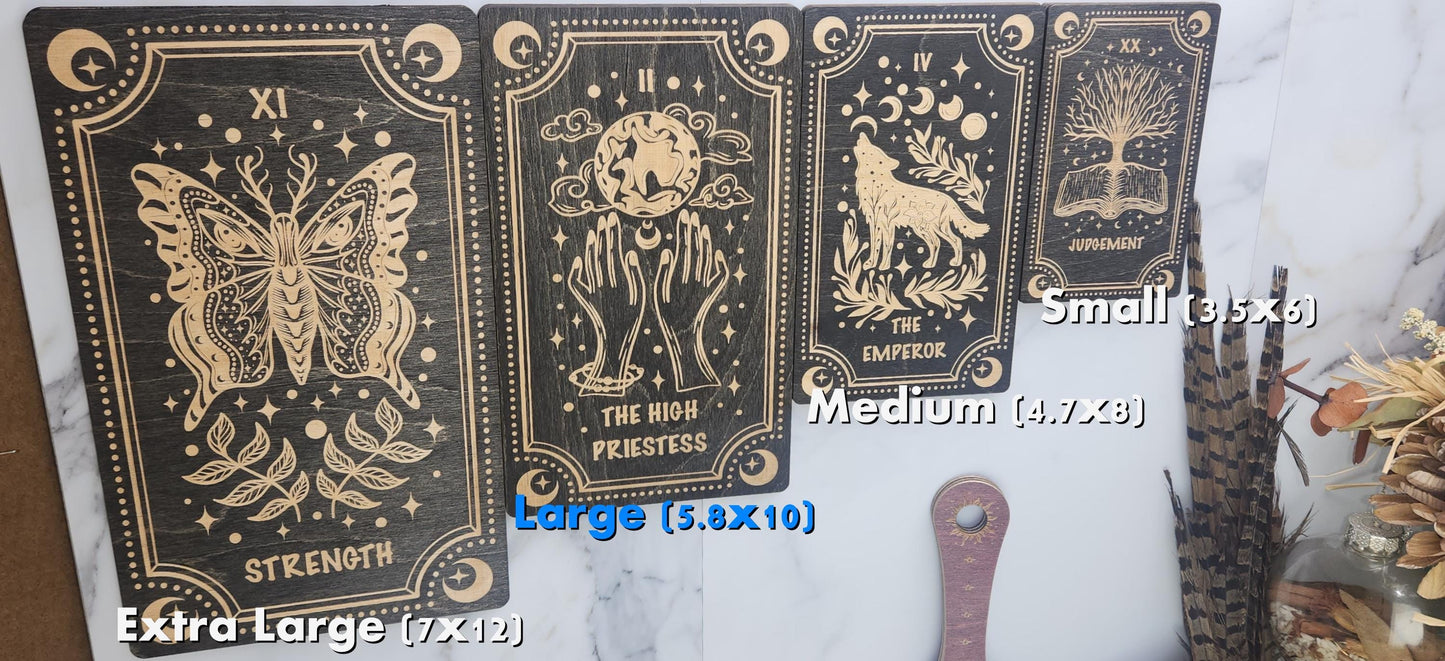 Large Tarot Card Wall Art: Witchy Decor, Spiritual Souvenir, Handmade Celestial Gift (5.8x10)