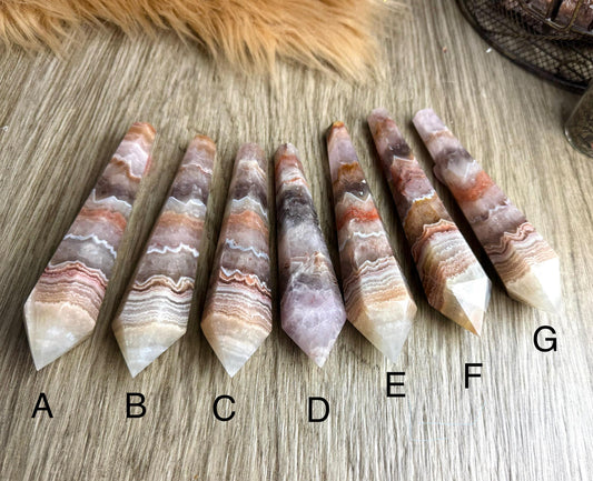 Striped Agate Scepter for Divination, Altar Decor, Manifestation & Spiritual Practices