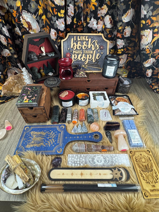 Witchy Surprise Box: Enchanting Crystal Gems & Metaphysical Treasures for Spiritual Growth