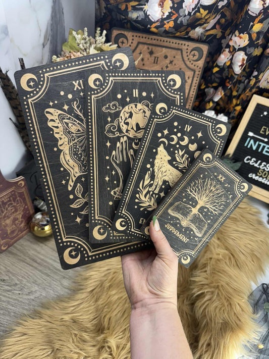 Extra Large Tarot Card Wall Art: Witchy Decor, Spiritual Souvenir, Handmade Celestial Gift (7x12)