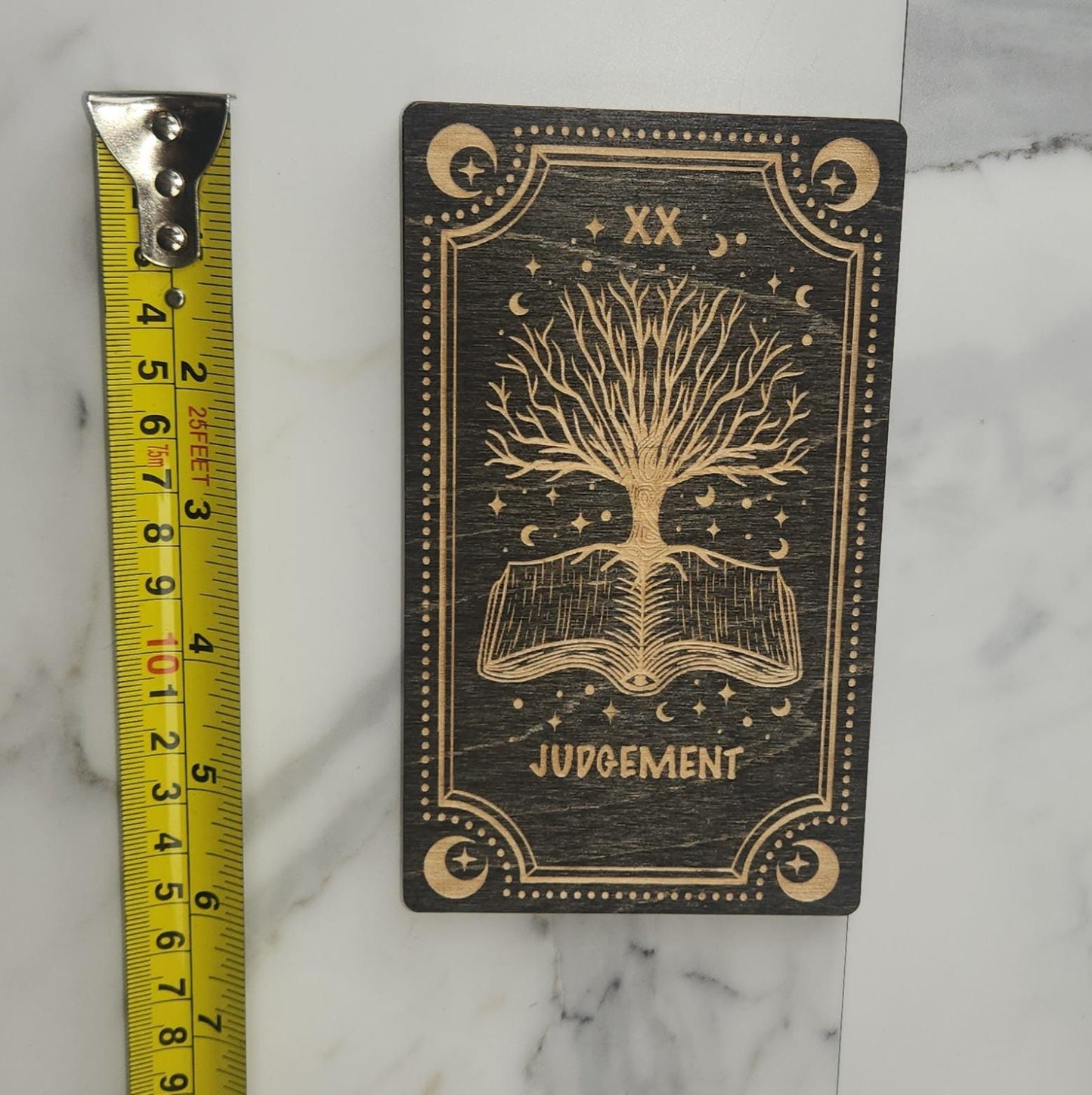 Small Tarot Card Wall Art: Witchy Decor, Spiritual Souvenir, Handmade Celestial Gift (3.5x6)