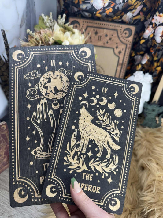 Large Tarot Card Wall Art: Witchy Decor, Spiritual Souvenir, Handmade Celestial Gift (5.8x10)