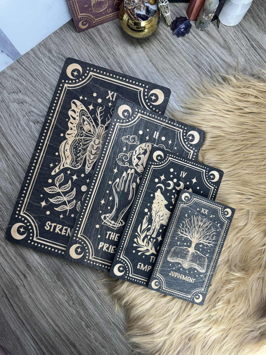 Medium Tarot Card Wall Art: Witchy Decor, Spiritual Souvenir, Handmade Celestial Gift (4.7x8)