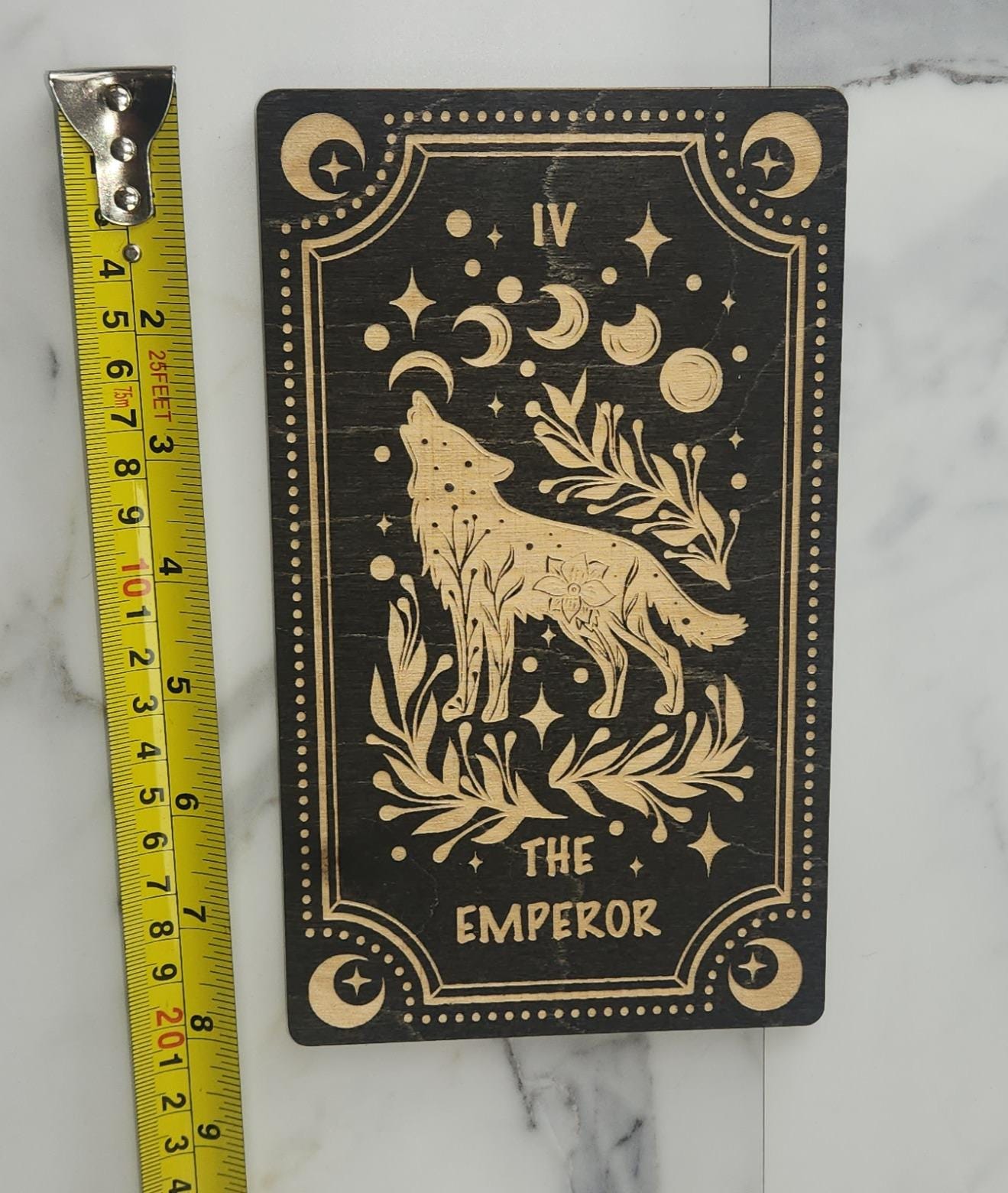 Medium Tarot Card Wall Art: Witchy Decor, Spiritual Souvenir, Handmade Celestial Gift (4.7x8)