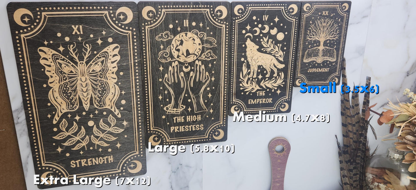 Small Tarot Card Wall Art: Witchy Decor, Spiritual Souvenir, Handmade Celestial Gift (3.5x6)